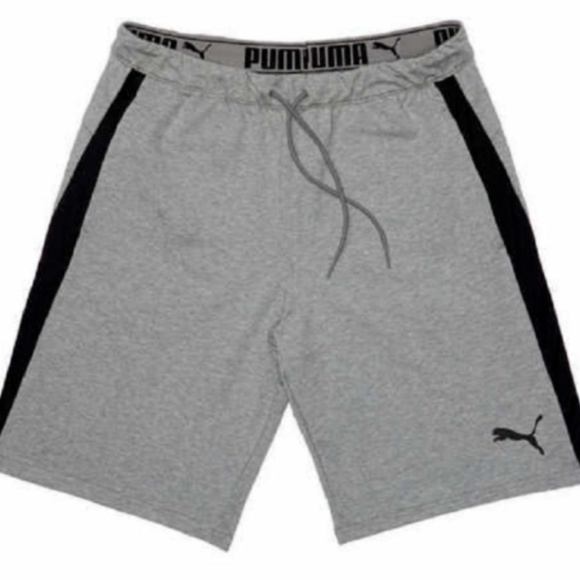 grey puma shorts